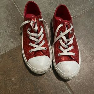 Red Sparkle Converse